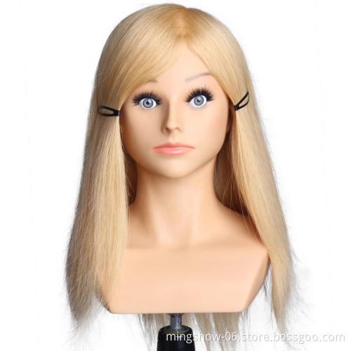 hairdressing head manufacture,613 practice dolls blond color